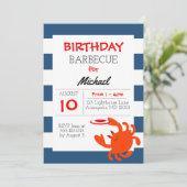 Invitation Marine Crabe nautique Toutes les occasions Invitat (Debout devant)