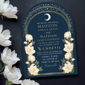 Invitation Marine Elegant Arc Art Nouveau Mariage