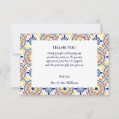 Invitation Marine espagnole Jaune Méditerranée merci VF (Devant)