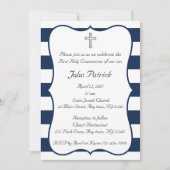 Invitation Marine et communion blanche (Devant)