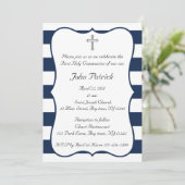 Invitation Marine et communion blanche (Debout devant)