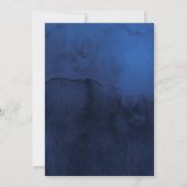 Invitation Marine et Faux Parties scintillant Argent Floral M (Dos)