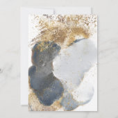 Invitation Marine et or de l'ampersan boho moderne (Dos)