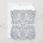 Invitation Marine Hummingbird Inséparable mariage invite Moti (Dos)