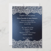INVITATION MARINE LACE ÉLÉGANT & MARIAGE RUSTIQUE (Dos)