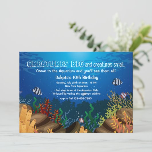 Invitation Marine Life (Debout devant)