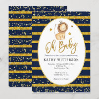 Marine Lion or Oh Baby Baby shower