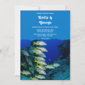 Invitation Marine mariage marin sous-marin marin marin marine (Devant)