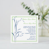 Invitation Marine moderne chic et perruques vertes (Debout devant)