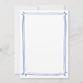 Invitation Marine Moderne Elle est hors de la Fête des mariée (Dos)