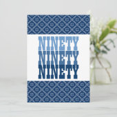 Invitation Marine moderne V25 de 90 anniversaires (Debout devant)