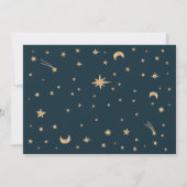 Invitation Marine Mystical Gold Stars Mariage d'astronomie de (Dos)