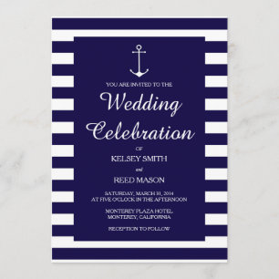 Invitation Marine Nautique :Invitations pour mariages