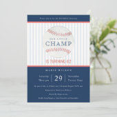 Invitation Marine Notre Petit Champ De Baseball N'Importe Que (Debout devant)