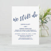 Invitation Marine Nous faisons toujours de l'écriture manuscr (Debout devant)