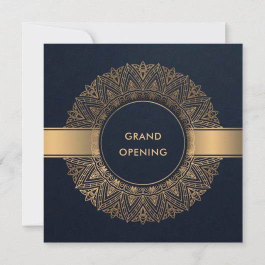 INVITATION MARINE OR CLASSIQUE ORNATE MANDALA GRAND OUVERTURE (Dos)