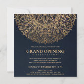 INVITATION MARINE OR CLASSIQUE ORNATE MANDALA GRAND OUVERTURE (Devant)
