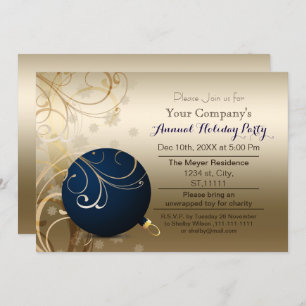 Invitation Marine or Festive Corporate Festive