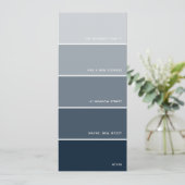 Invitation Marine Paint Swatch Nouvelle adresse (Debout devant)