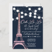 Invitation Marine Paris Tour Eiffel Baby shower lumineux (Devant)