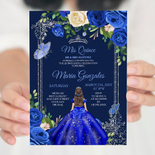 Invitation Marine Princess Robe Mis Quince 16e anniversaire