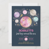 Invitation Marine rose Gold Espace extra-atmosphérique Galaxi (Devant)