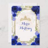 Invitation Marine Rose Mexicaine fille Charra Mis Quince (Dos)