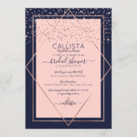 Marine Rose Rose Gold Confetti Fête des mariées fr