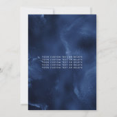 Invitation Marine Royal Blue Diamond Tiara Robe Quinceanera (Dos)