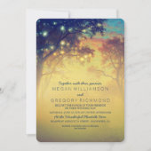 Invitation Marine Rustic String Lights Tree Wedding Invitatio (Devant)
