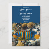 Invitation Marine Sea Fish Reefs Nautical Beach Fête des mari (Devant)