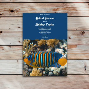 Invitation Marine Sea Fish Reefs Nautical Beach Fête des mari