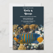 Invitation Marine Sous La Mer Fish Reefs Beach Mariage (Devant)