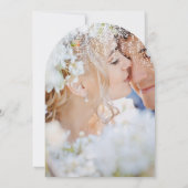 Invitation Marine Votre Photo Confetti ModernTypographie (Dos)