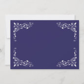 Invitation Marine White Birthday Womens Classy 60th Photo (Dos)