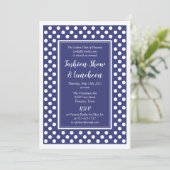 Invitation Marine White Polka Dot Corporate Business Party (Debout devant)