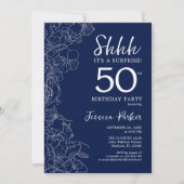 Invitation Marine White Surprise 50e anniversaire (Devant)
