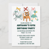 Invitation Marionnettes mignonnes Marionnettes Spectacle Anni (Devant)