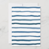 Invitation Maritime Indigo Watercolor Boy Baptism Party (Dos)