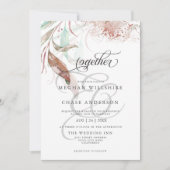 INVITATION MARITIME | Pastel Aquarelle Foliing (Devant)