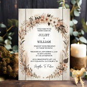 Invitation Mark Garden Floral Spring Boho Boho Rustique Maria