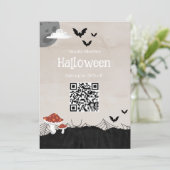 Invitation Marketing de vente Halloween beige (Debout devant)
