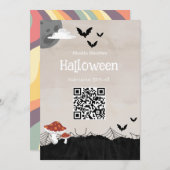 Invitation Marketing de vente Halloween beige (Devant / Derrière)