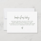 Invitation MARLO Bohemian Forest Livres verts pour Baby Card (Devant)