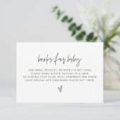 Invitation MARLO Bohemian Forest Livres verts pour Baby Card (Debout devant)