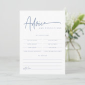 Invitation MARLO Boho Dusty Blue Baby Conseils & Prédictions (Debout devant)