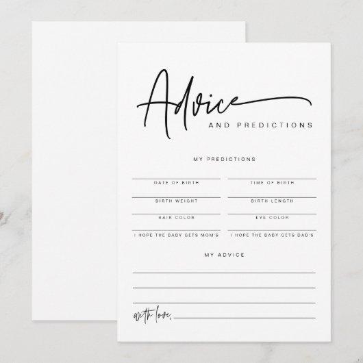 Invitation MARLO Bold Conseil et prédictions contemporaines (Devant / Derrière)