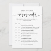 Invitation MARLO Bold et moderne sur le jeu sous Baby shower (Devant)