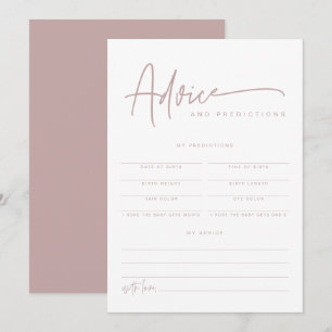 Invitation MARLO Dusty Rose Boho Baby Conseils & Prédictions