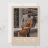 Invitation MARLO Moderne Bohémien Baby shower de ton de la Te (Dos)